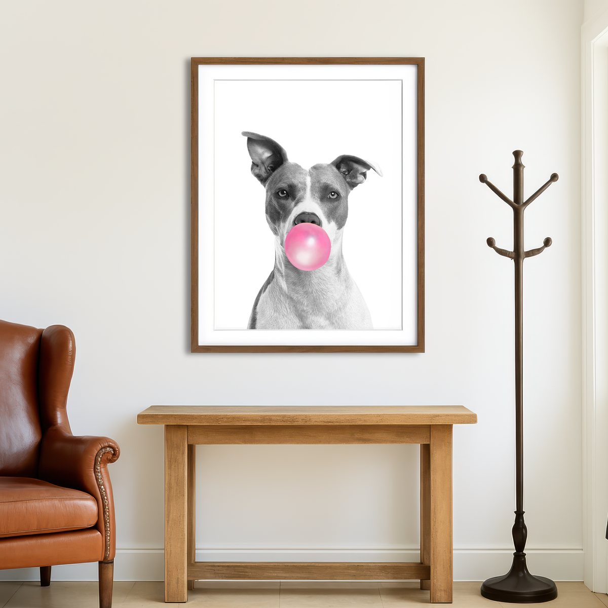 AUTO-MOCKUP ROOM | Funny Dog Wall Art