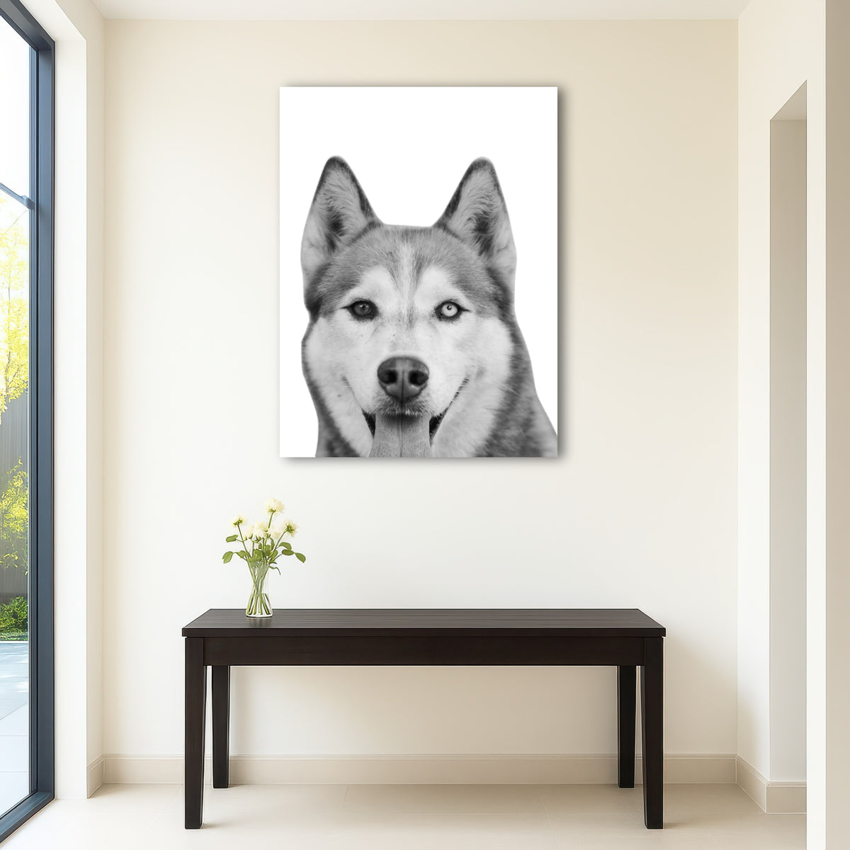 AUTO-MOCKUP ROOM | Funny Siberian Husky