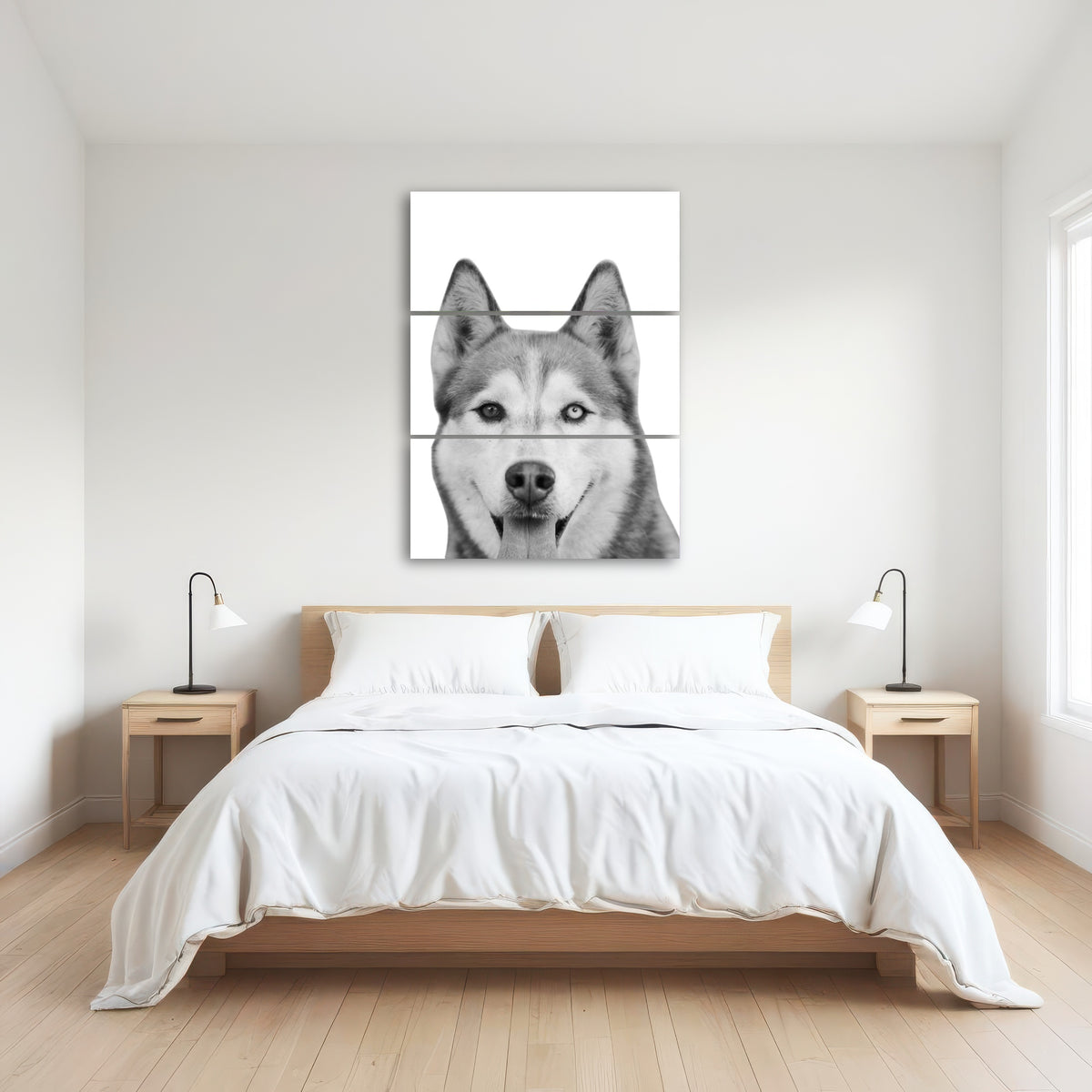 AUTO-MOCKUP ROOM | Funny Siberian Husky