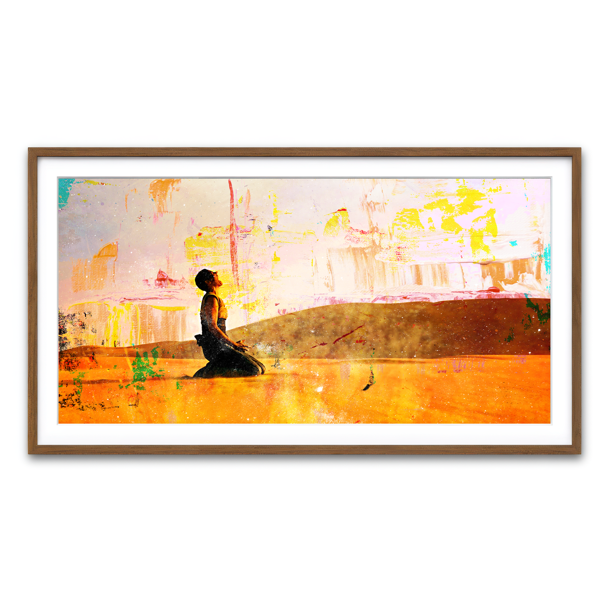 Framed Print 2x1 Walnut