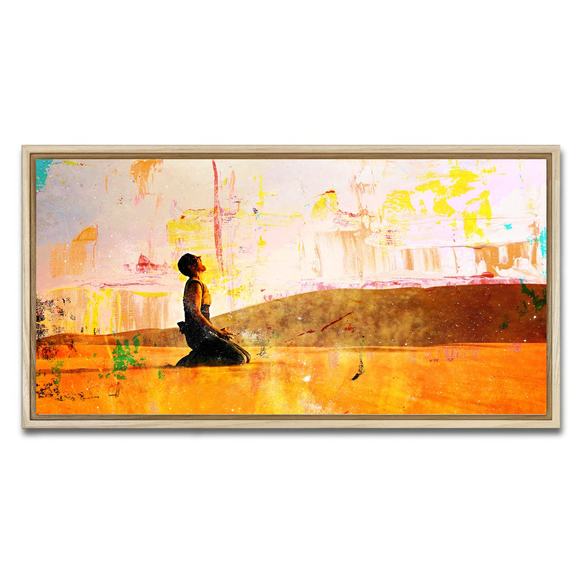 AUTO-MOCKUP WHITE | Furiosa's Scream - Fury Road | 1 Piece | Natural Framed Canvas | group=2x1