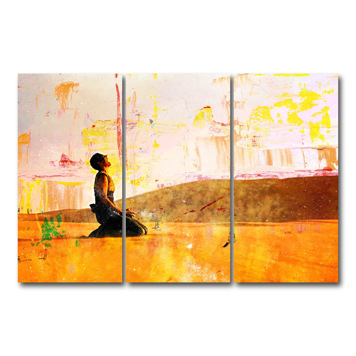 AUTO-MOCKUP WHITE | Furiosa's Scream - Fury Road | 3 Piece | Gallery Wrap Canvas | group=12x24