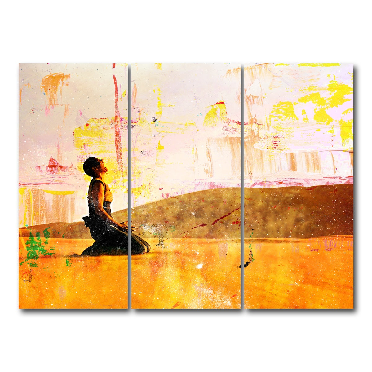 AUTO-MOCKUP WHITE | Furiosa's Scream - Fury Road | 3 Piece | Gallery Wrap Canvas | group=8x18