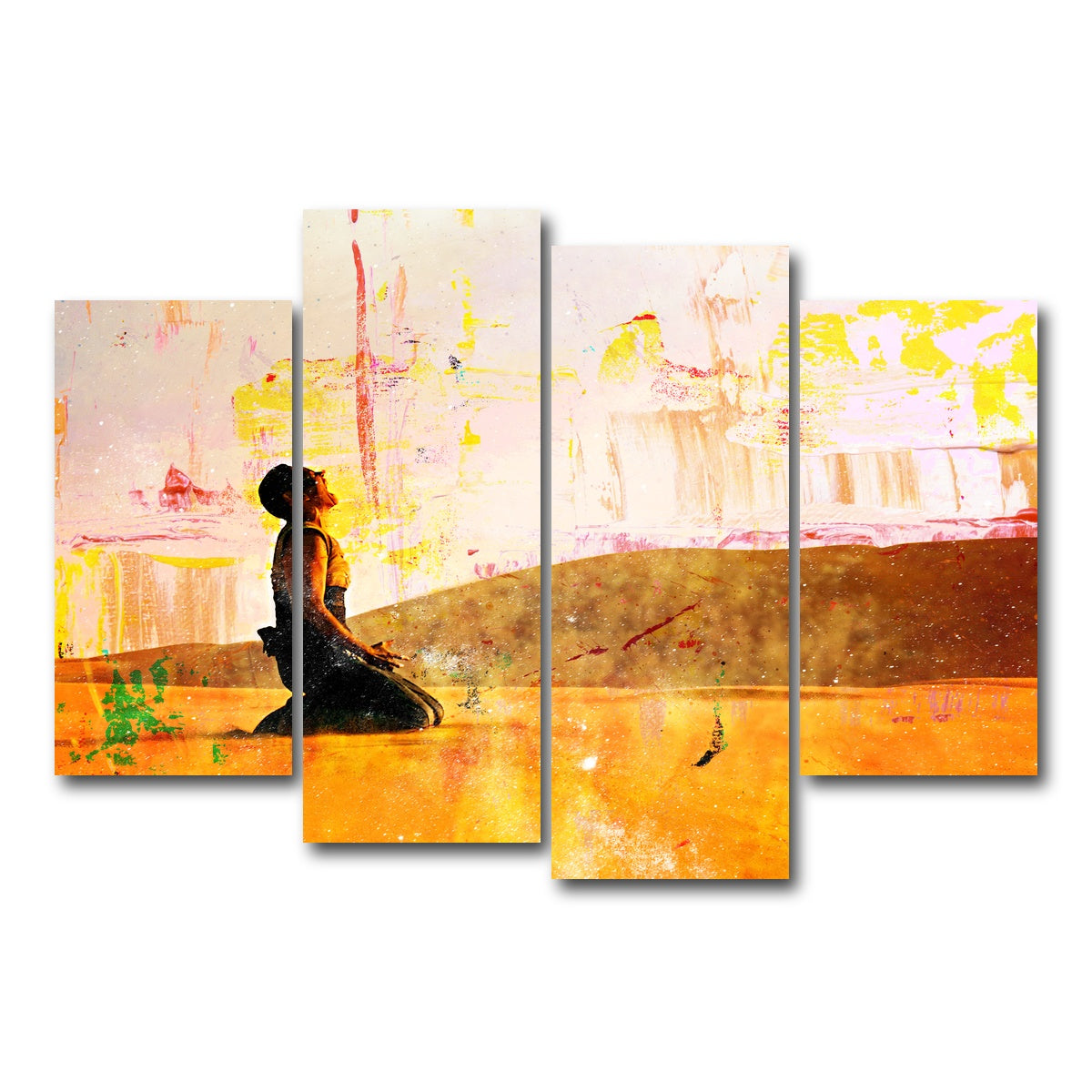 AUTO-MOCKUP WHITE | Furiosa's Scream - Fury Road | 4 Piece | Gallery Wrap Canvas | group=4_short