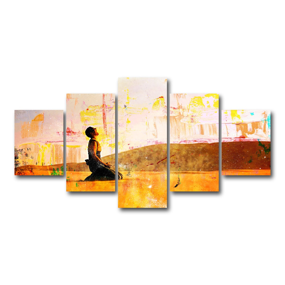 AUTO-MOCKUP WHITE | Furiosa's Scream - Fury Road | 5 Piece | Gallery Wrap Canvas | group=5_short