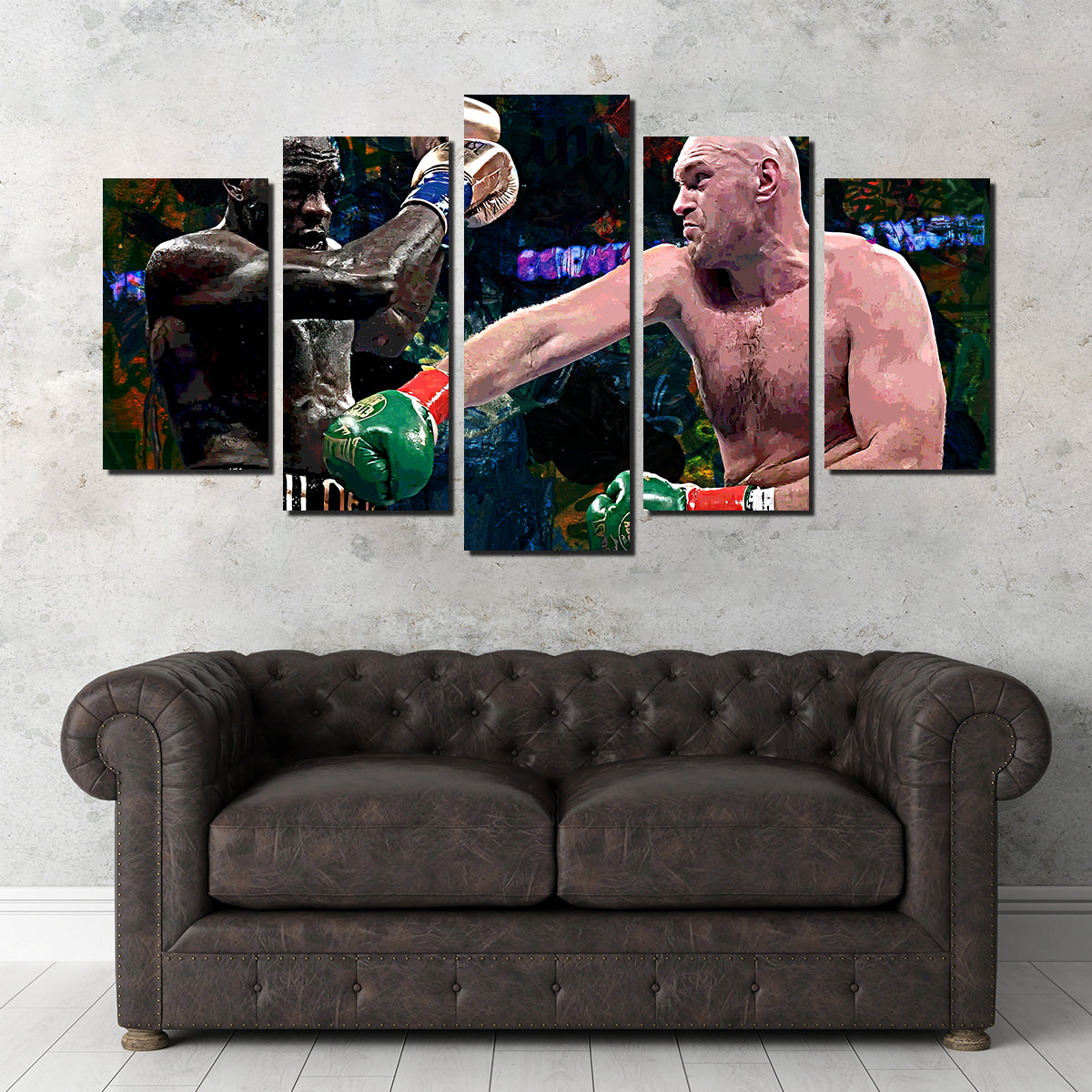 Fury Vs. Wilder Wall Art