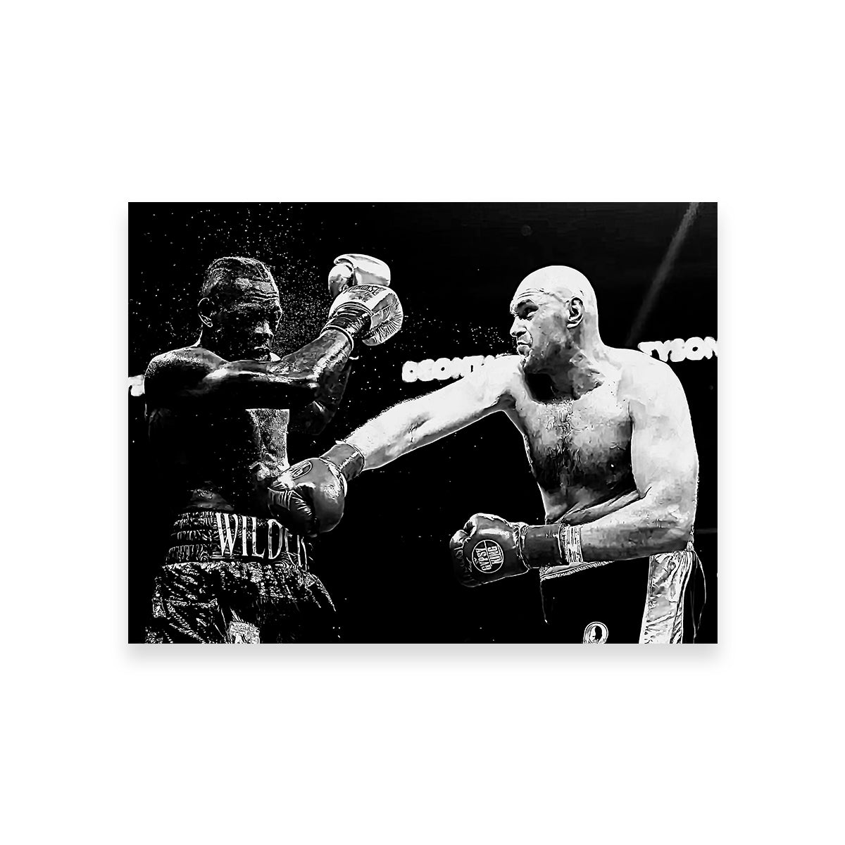 Fury Vs. Wilder Grayscale