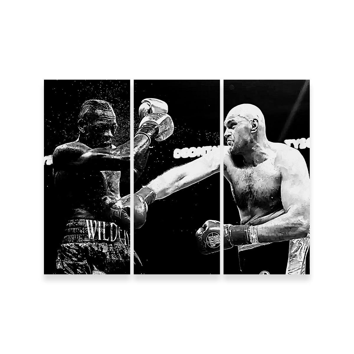 Fury Vs. Wilder Grayscale