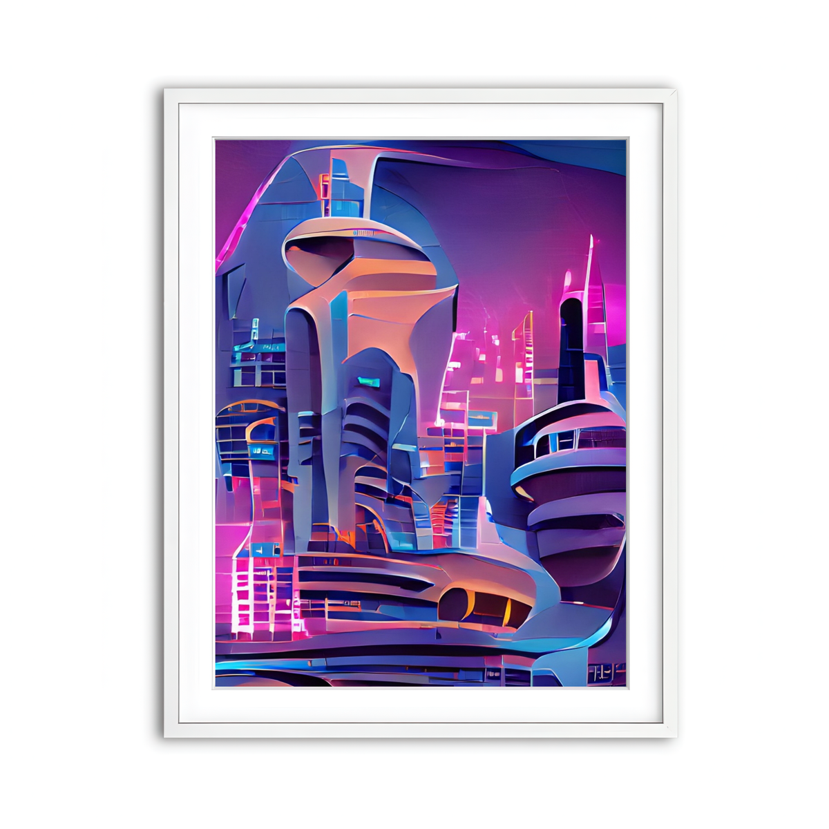 Framed Print 3x4 White