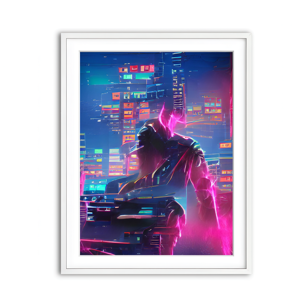 Framed Print 3x4 White