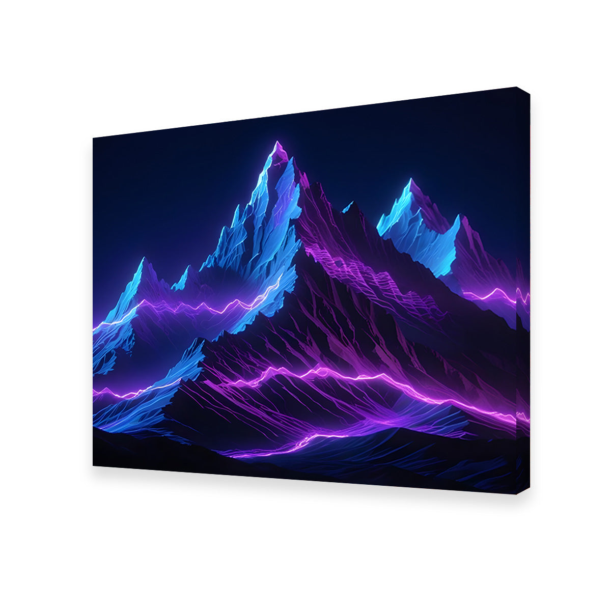 Futuristic Mountain Range Wall Art