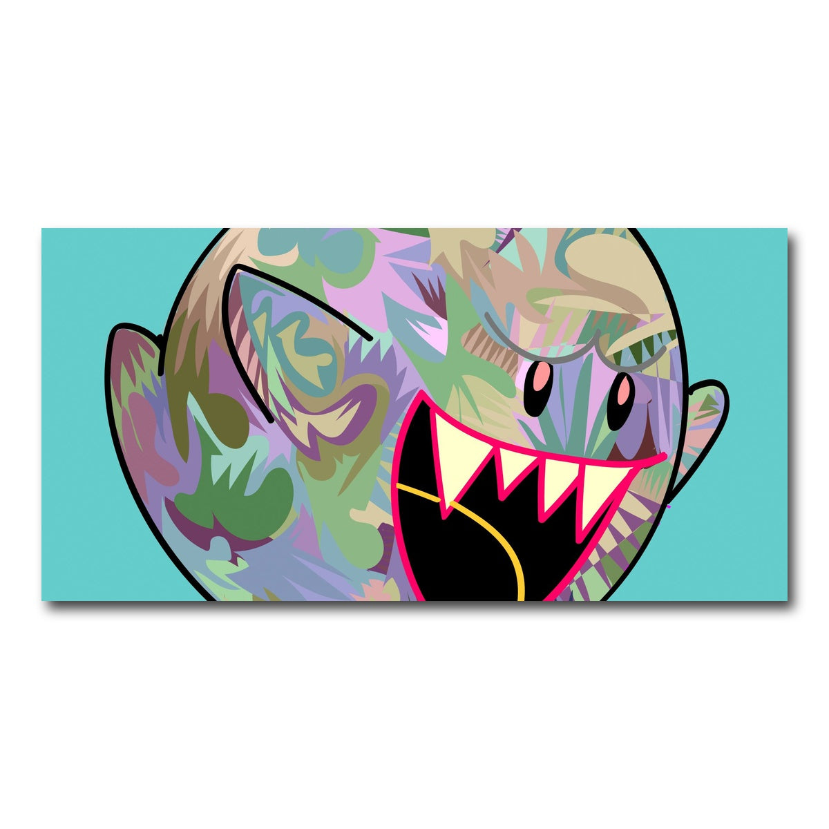 AUTO-MOCKUP WHITE | GHOST Fangs | 1 Piece | Gallery Wrap Canvas | group=2x1