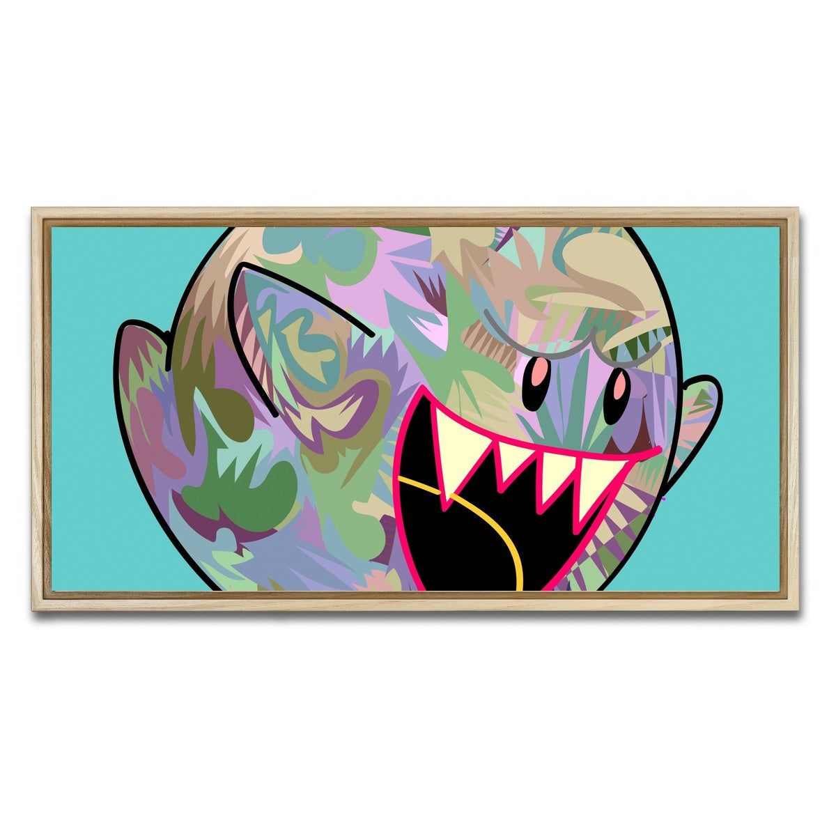 AUTO-MOCKUP WHITE | GHOST Fangs | 1 Piece | Natural Framed Canvas | group=2x1