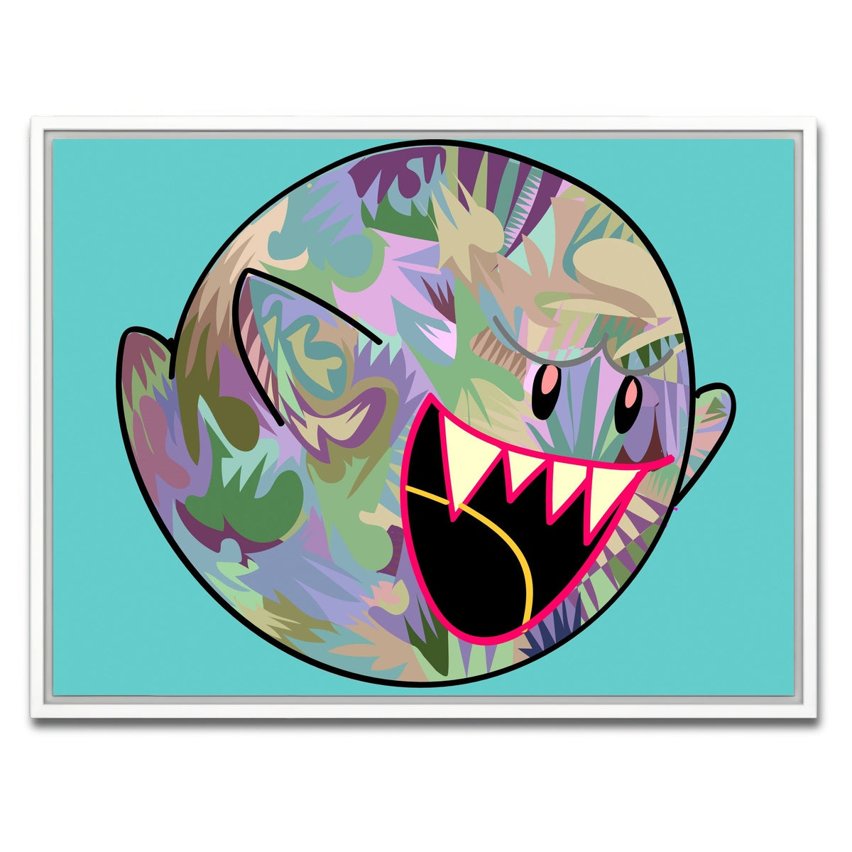 AUTO-MOCKUP WHITE | GHOST Fangs | 1 Piece | White Framed Canvas | group=4x3