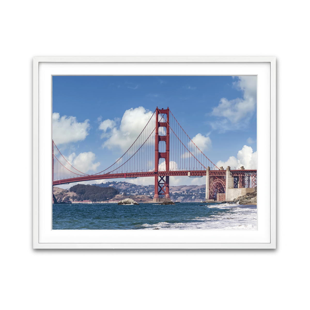 Framed Print 4x3 White
