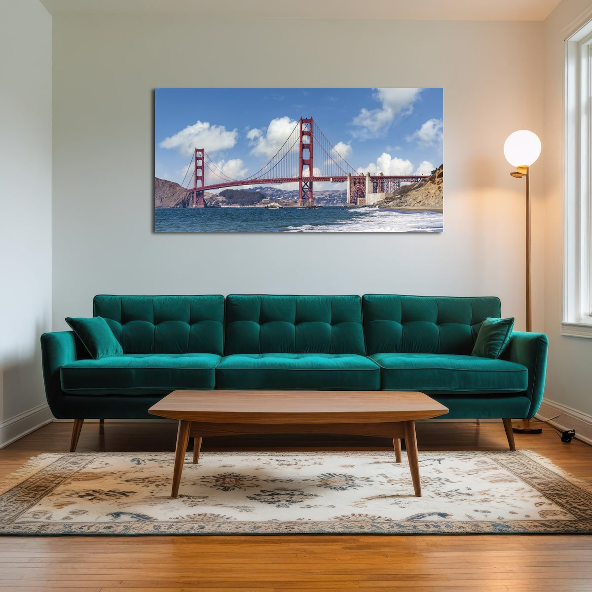 AUTO-MOCKUP ROOM | GOLDEN GATE Baker Beach Panoramic