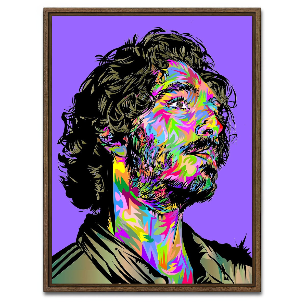 AUTO-MOCKUP WHITE | GREEN KNIGHT | 1 Piece | Walnut Framed Canvas | group=3x4