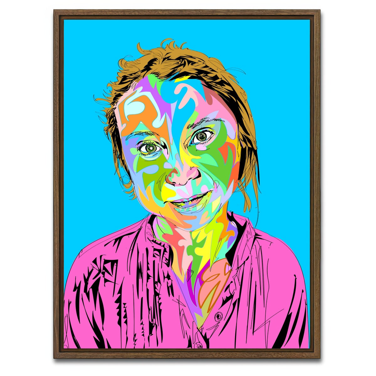 AUTO-MOCKUP WHITE | GRETA | 1 Piece | Walnut Framed Canvas | group=3x4