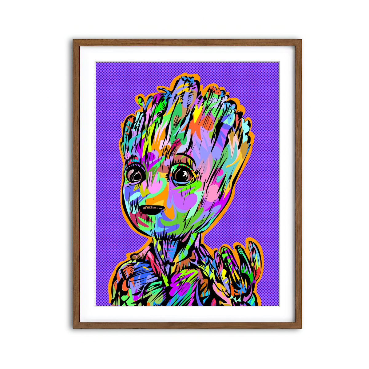 Framed Print 3x4 Walnut