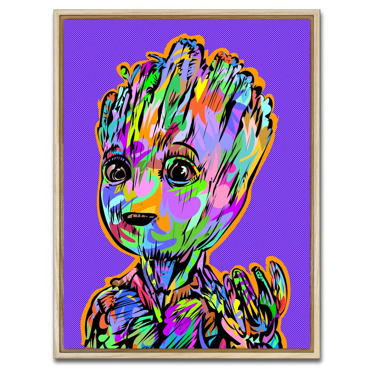 AUTO-MOCKUP WHITE | GROOT | 1 Piece | Natural Framed Canvas | group=3x4