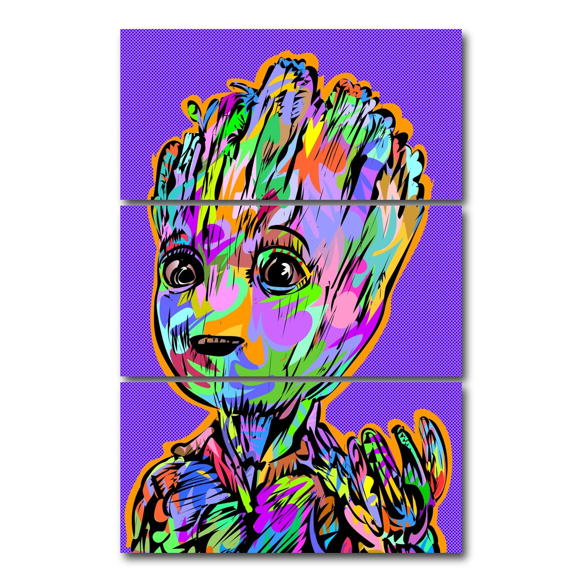 AUTO-MOCKUP WHITE | GROOT | 3 Piece | Gallery Wrap Canvas | group=12x24_stacked