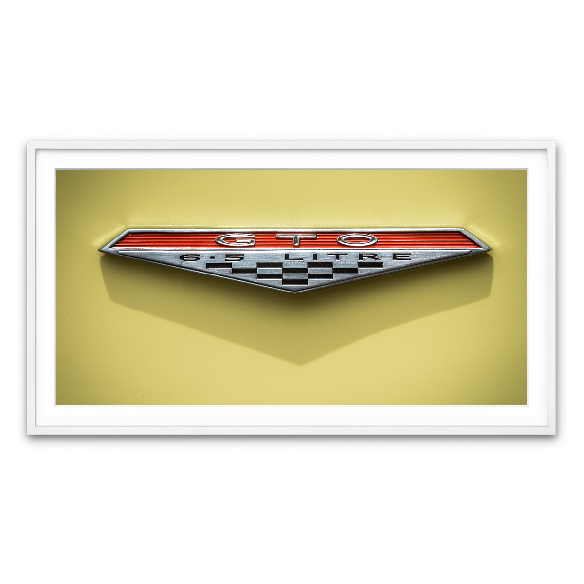 Framed Print 2x1 White