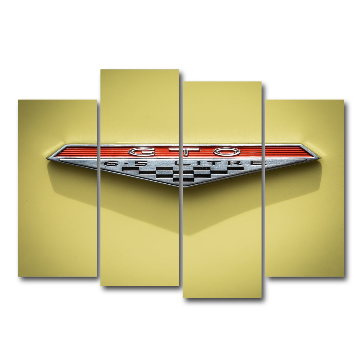 AUTO-MOCKUP WHITE | GTO Emblem | 4 Piece | Gallery Wrap Canvas | group=4_normal