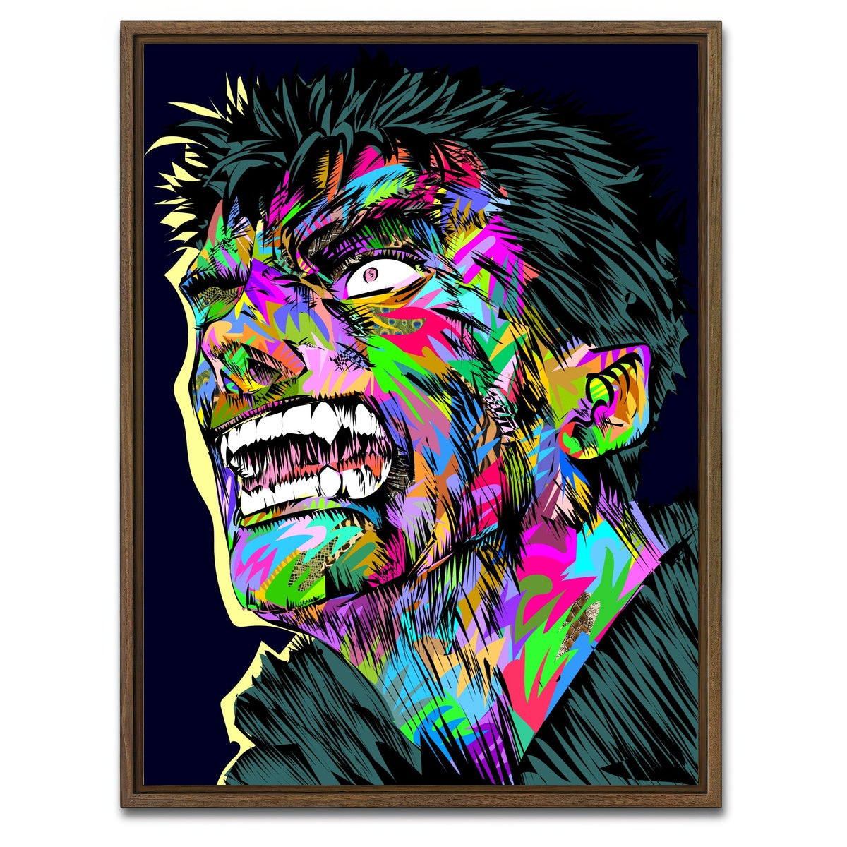 AUTO-MOCKUP WHITE | GUTS | 1 Piece | Walnut Framed Canvas | group=3x4