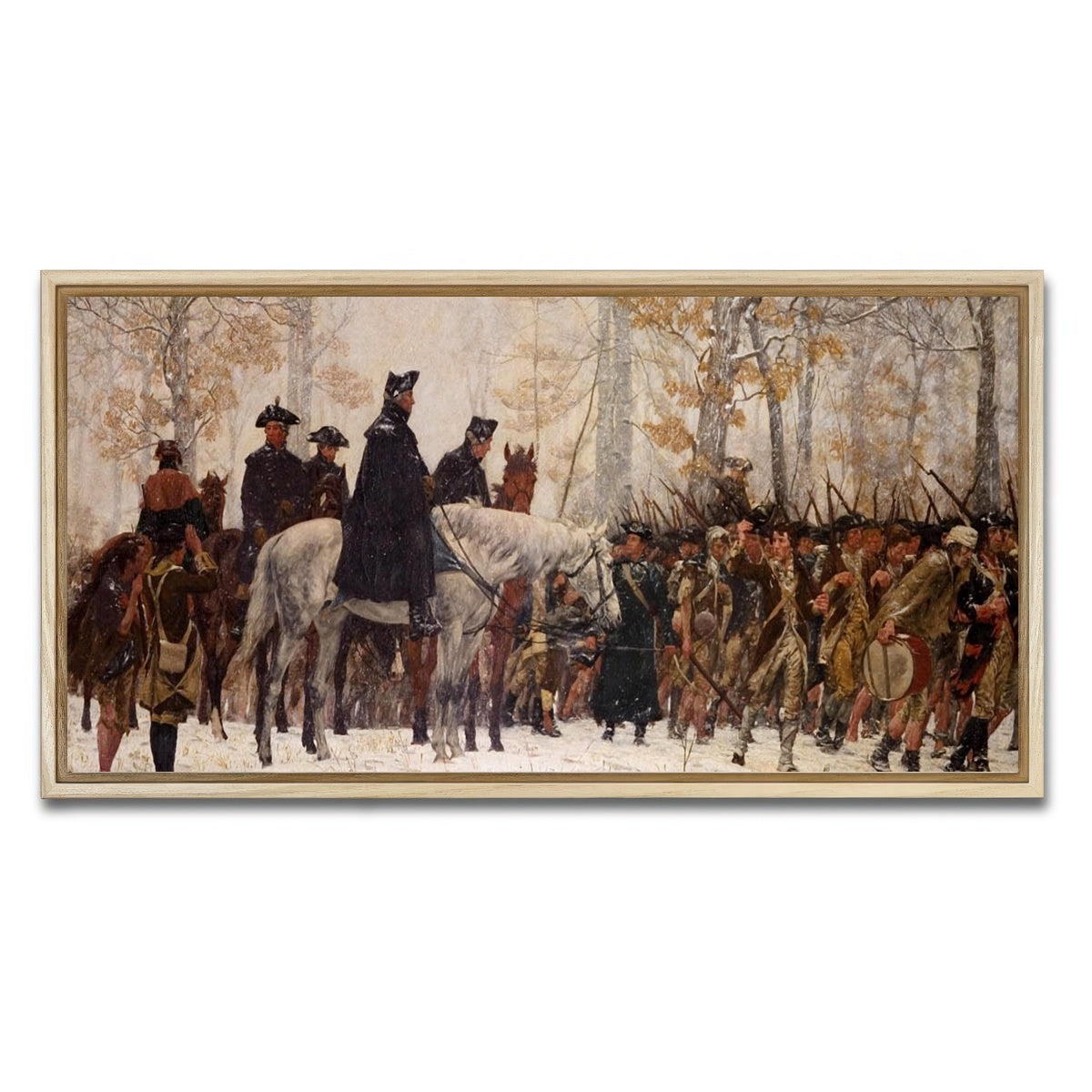AUTO-MOCKUP WHITE | GW Revolutionary War | 1 Piece | Natural Framed Canvas | group=2x1