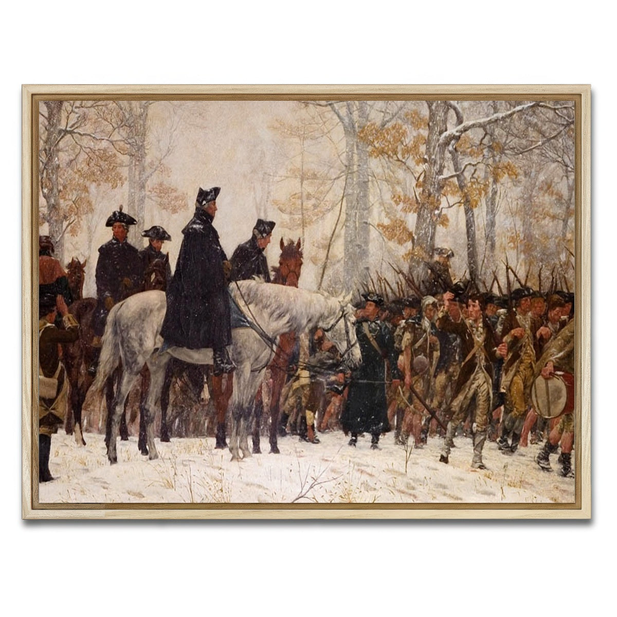 AUTO-MOCKUP WHITE | GW Revolutionary War | 1 Piece | Natural Framed Canvas | group=4x3