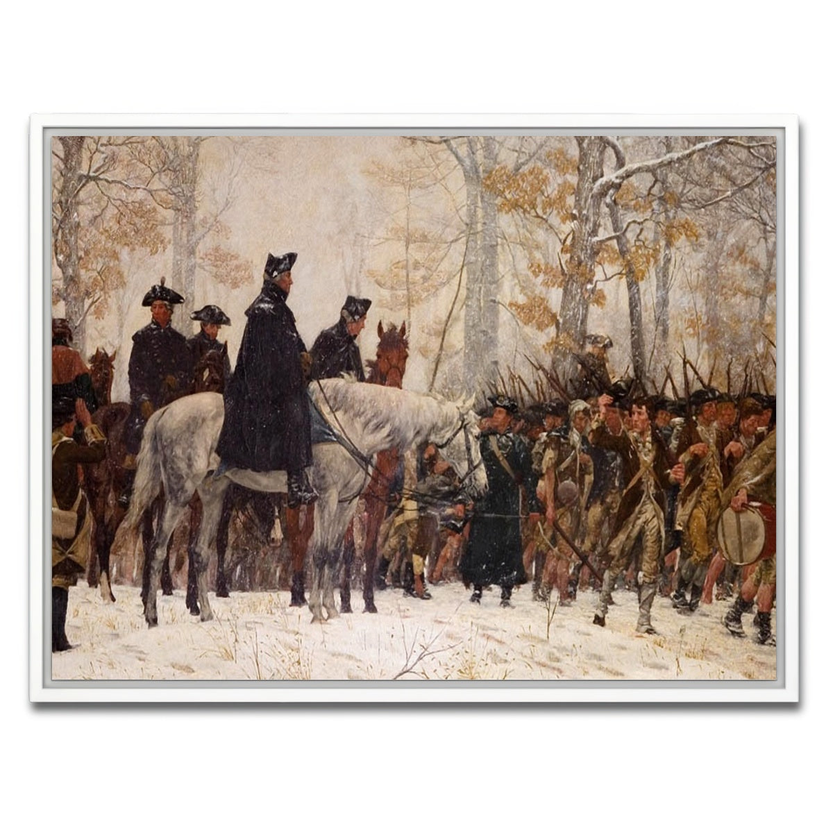 AUTO-MOCKUP WHITE | GW Revolutionary War | 1 Piece | White Framed Canvas | group=4x3