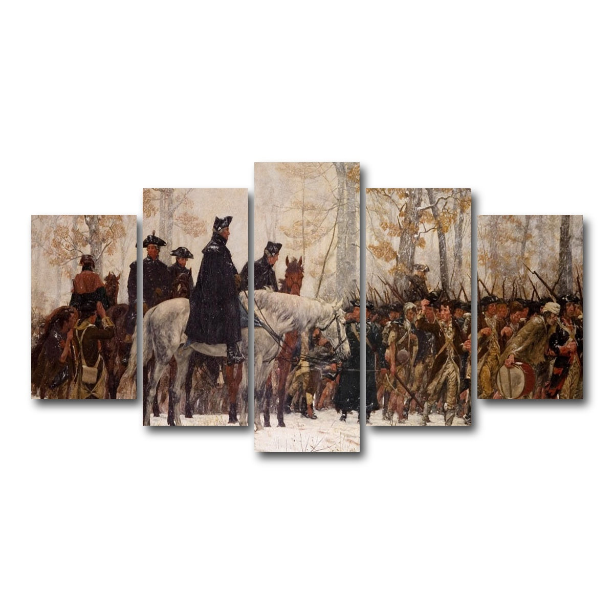 AUTO-MOCKUP WHITE | GW Revolutionary War | 5 Piece | Gallery Wrap Canvas | group=5_normal