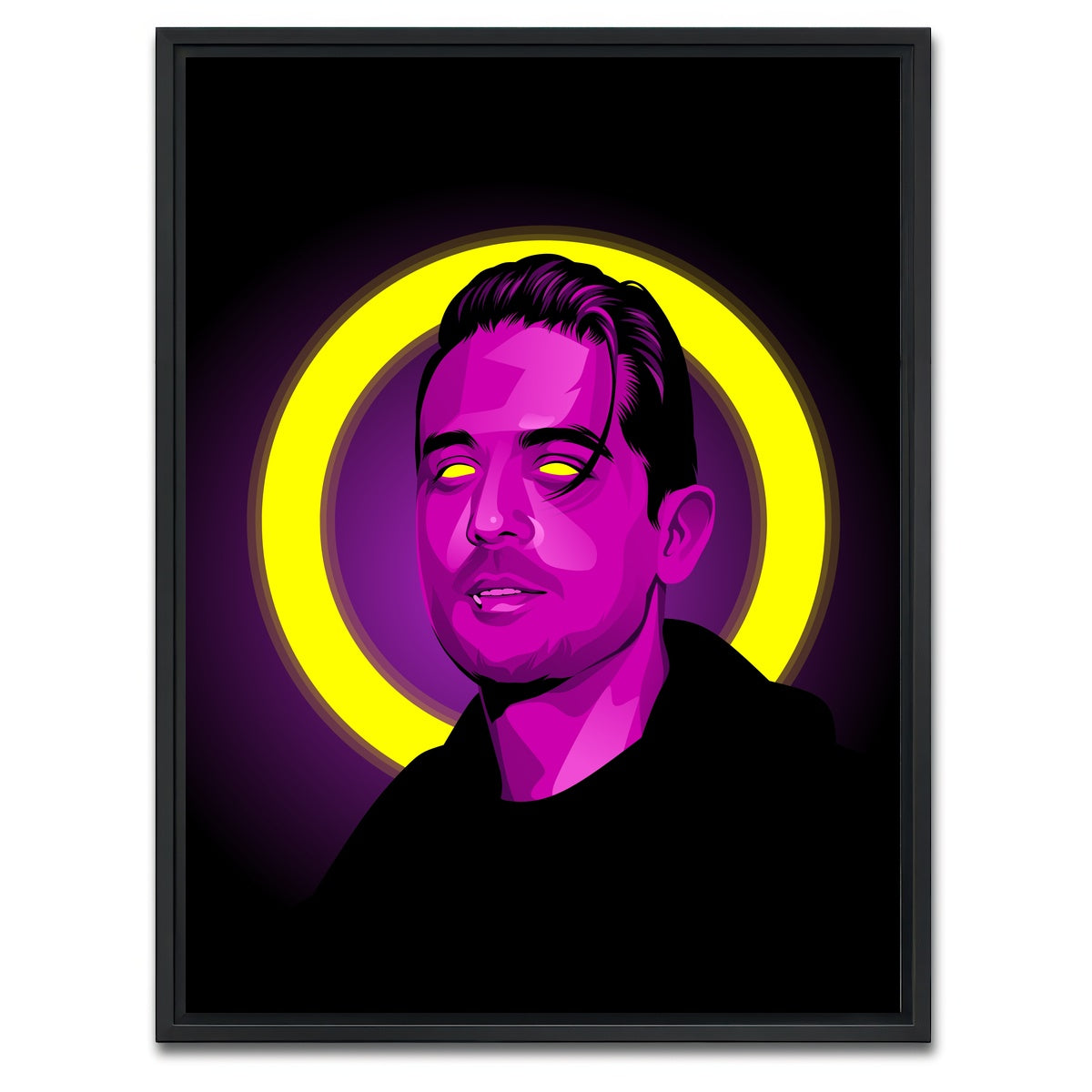 AUTO-MOCKUP WHITE | G eazy | 1 Piece | Black Framed Canvas | group=3x4
