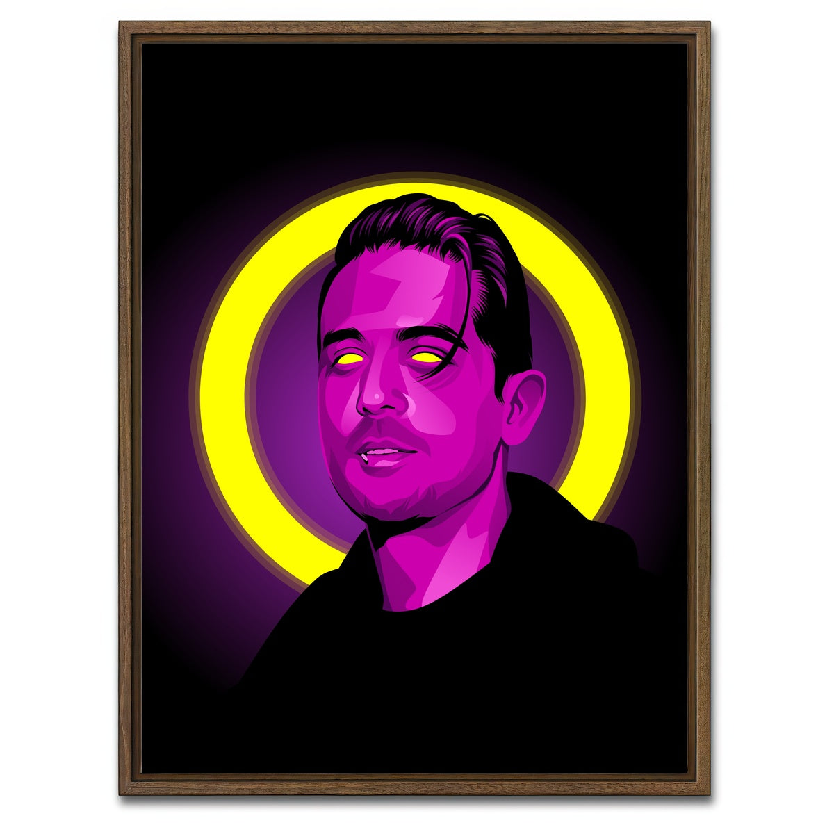 AUTO-MOCKUP WHITE | G eazy | 1 Piece | Walnut Framed Canvas | group=3x4