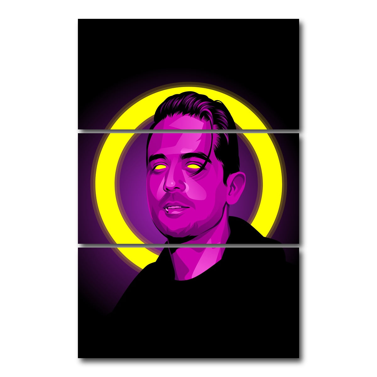 AUTO-MOCKUP WHITE | G eazy | 3 Piece | Gallery Wrap Canvas | group=12x24_stacked