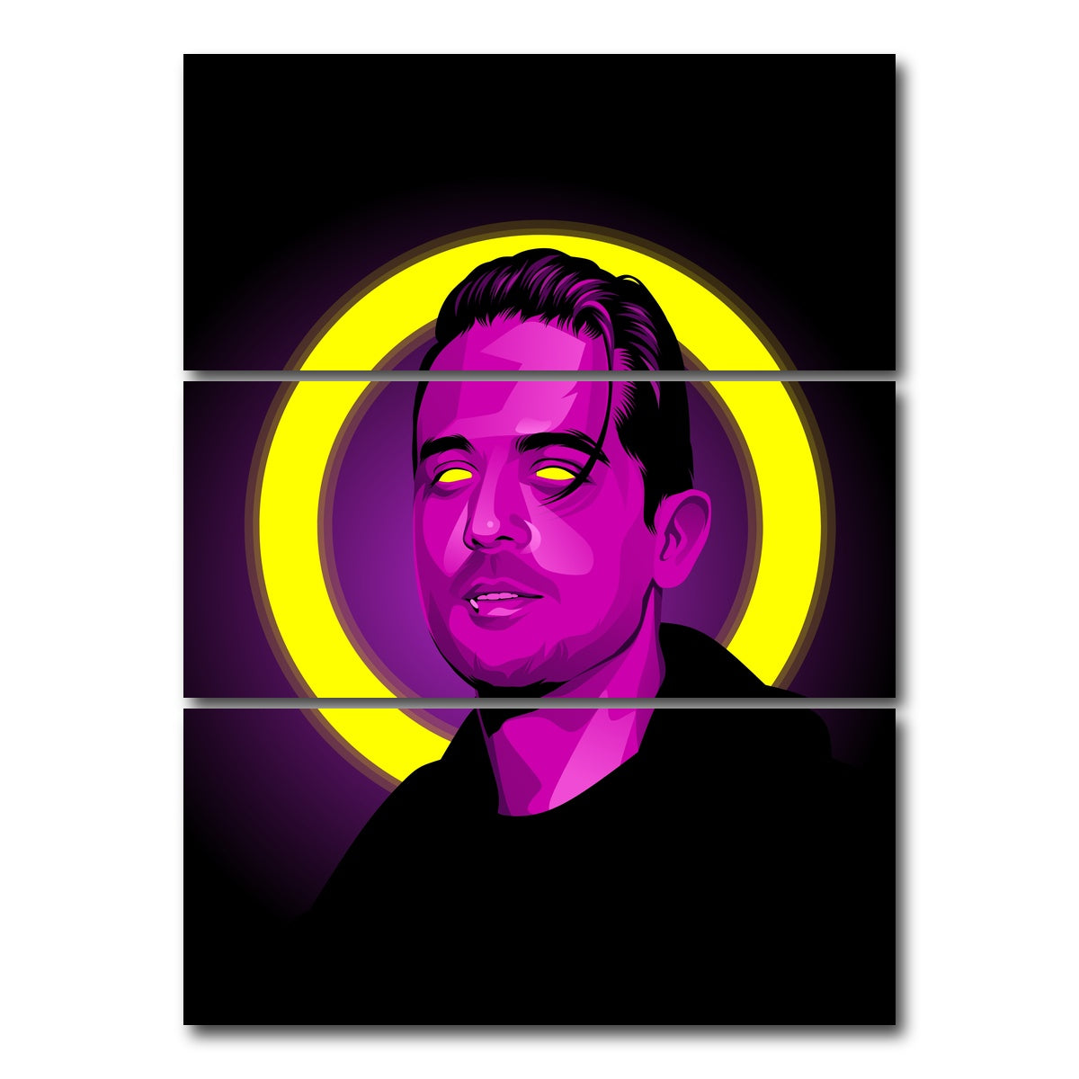 AUTO-MOCKUP WHITE | G eazy | 3 Piece | Gallery Wrap Canvas | group=8x18_stacked