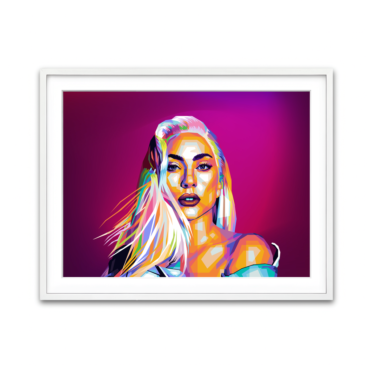 Framed Print 4x3 White