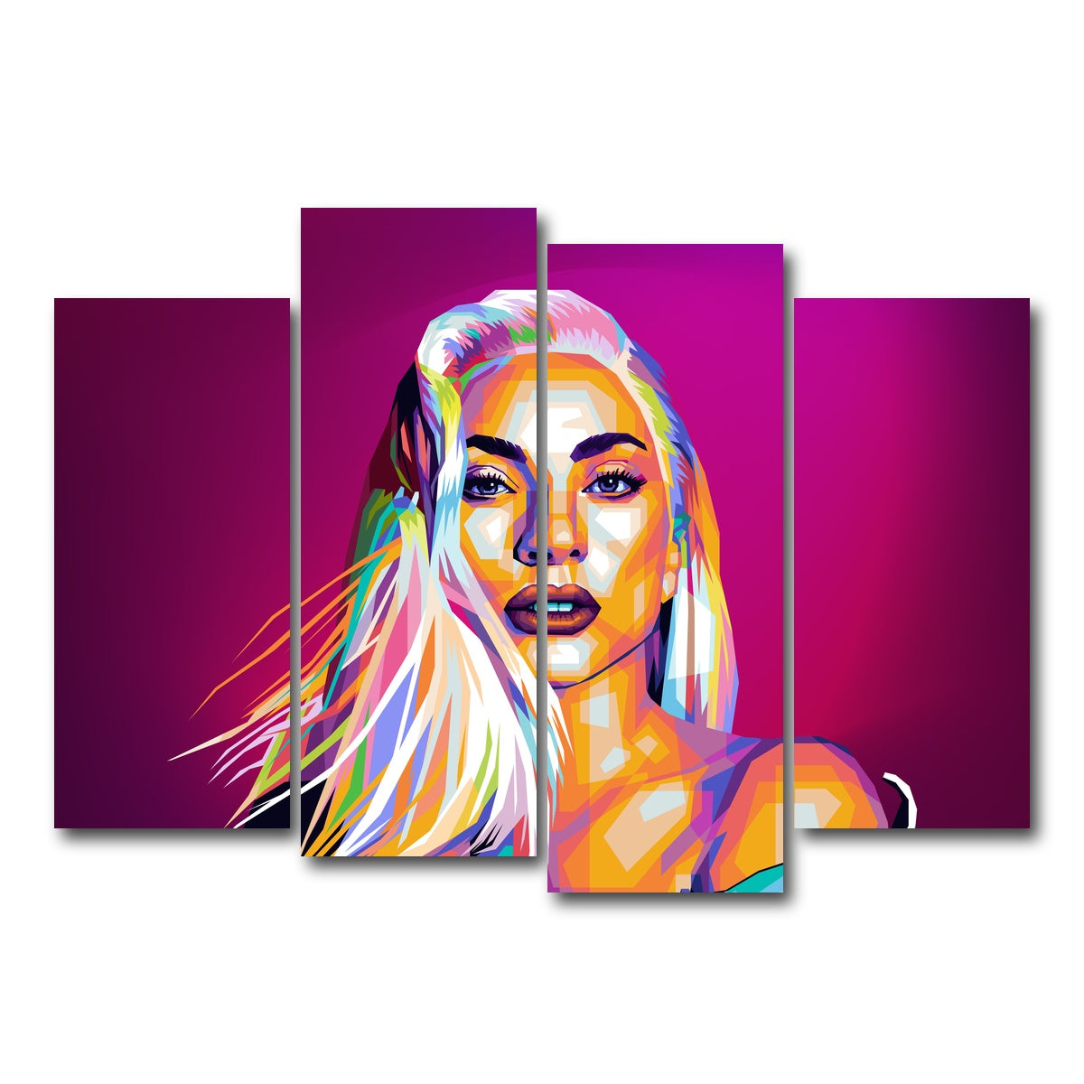 AUTO-MOCKUP WHITE | Gaga | 4 Piece | Gallery Wrap Canvas | group=4_normal