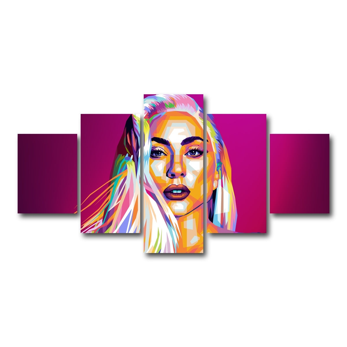 AUTO-MOCKUP WHITE | Gaga | 5 Piece | Gallery Wrap Canvas | group=5_short