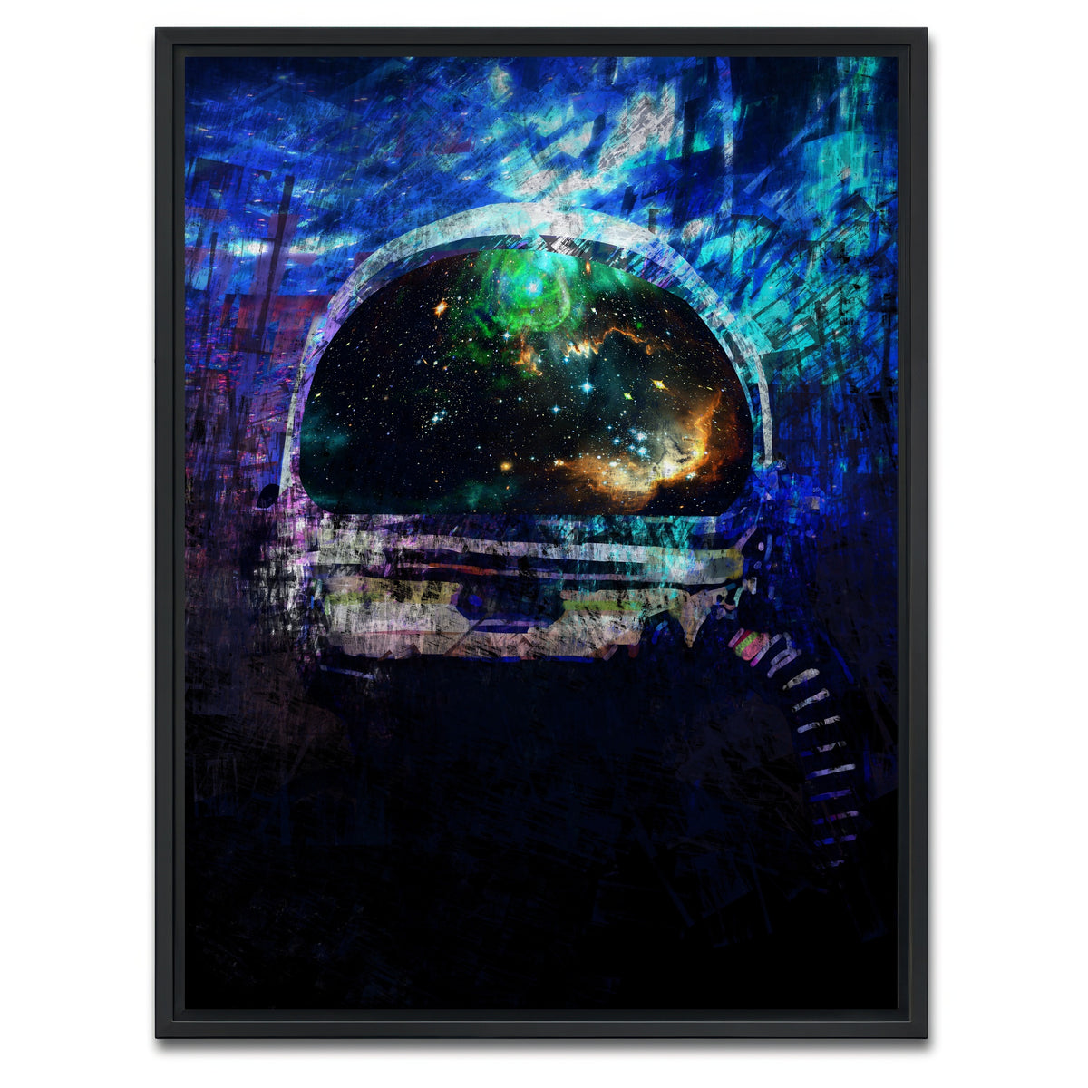 AUTO-MOCKUP WHITE | Galaxy Glow 1 | 1 Piece | Black Framed Canvas | group=3x4