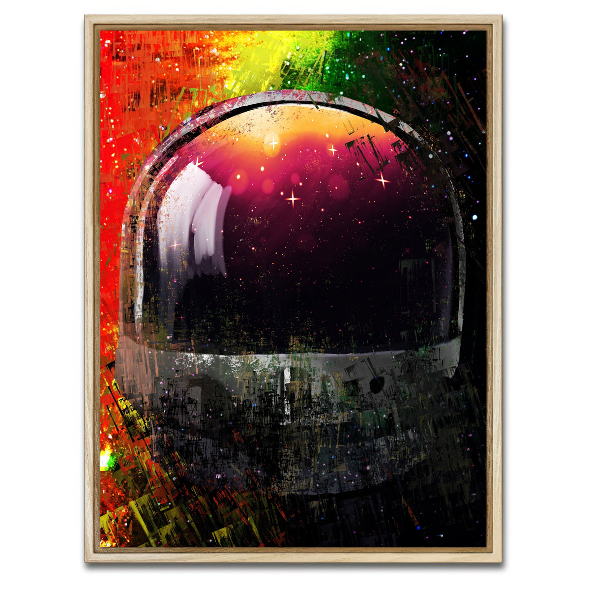 AUTO-MOCKUP WHITE | Galaxy Glow 2 | 1 Piece | Natural Framed Canvas | group=3x4