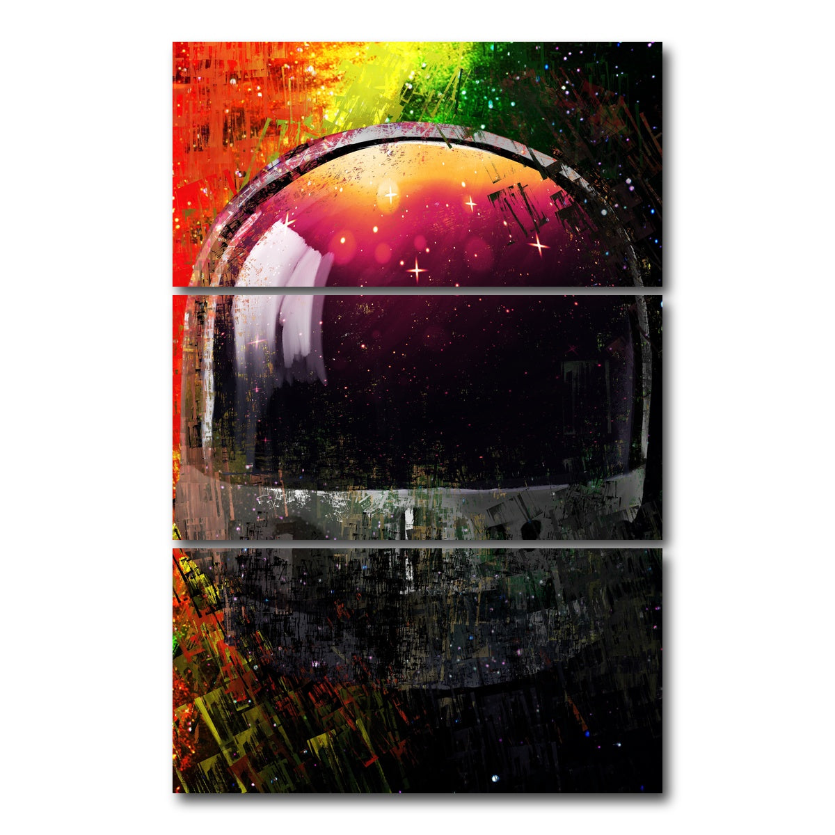 AUTO-MOCKUP WHITE | Galaxy Glow 2 | 3 Piece | Gallery Wrap Canvas | group=12x24_stacked