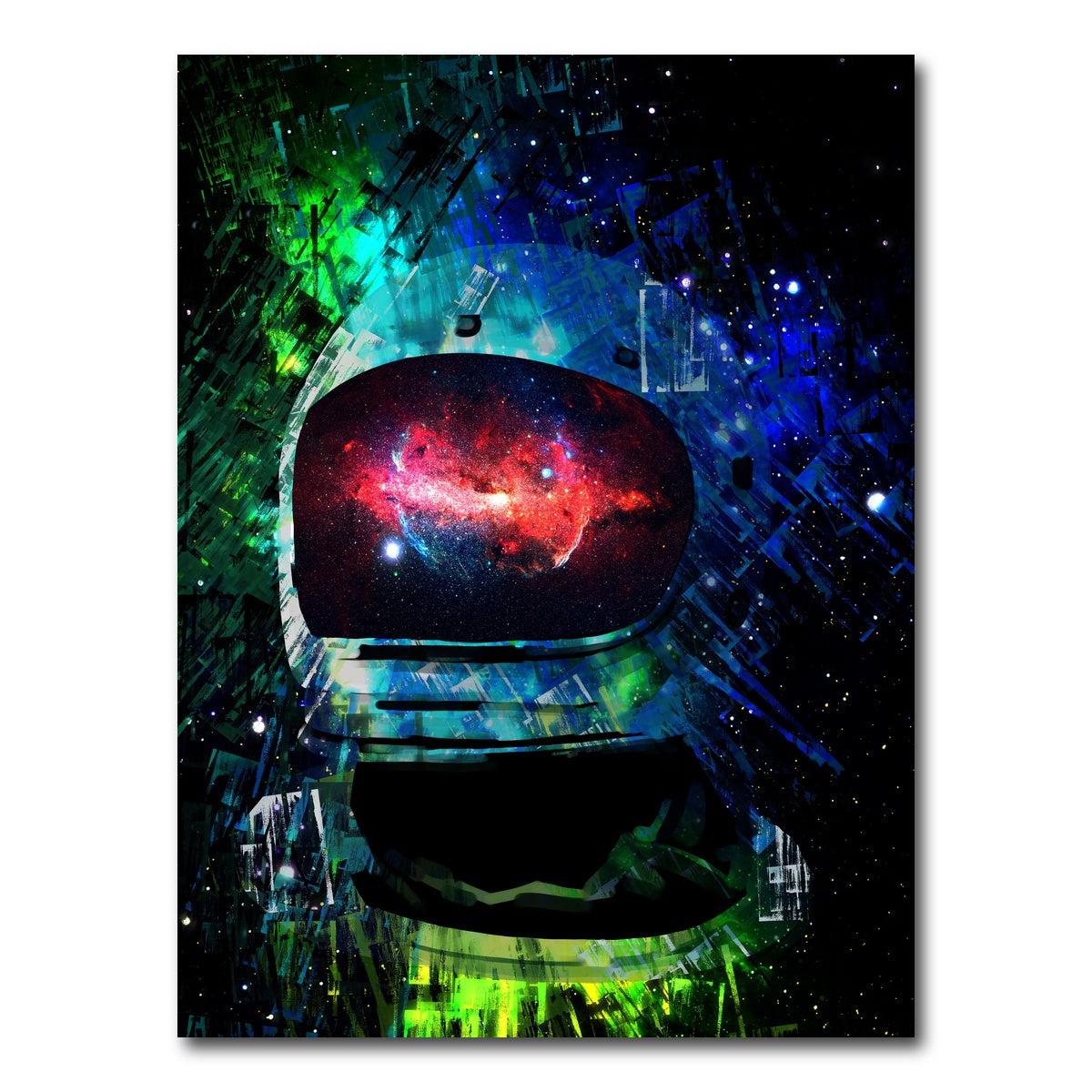 AUTO-MOCKUP WHITE | Galaxy Glow 3 | 1 Piece | Gallery Wrap Canvas | group=3x4