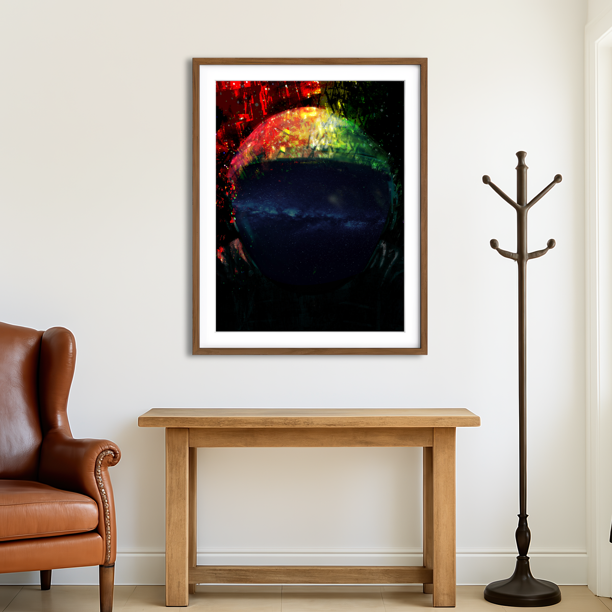 AUTO-MOCKUP ROOM | Galaxy Glow 4 Wall Art