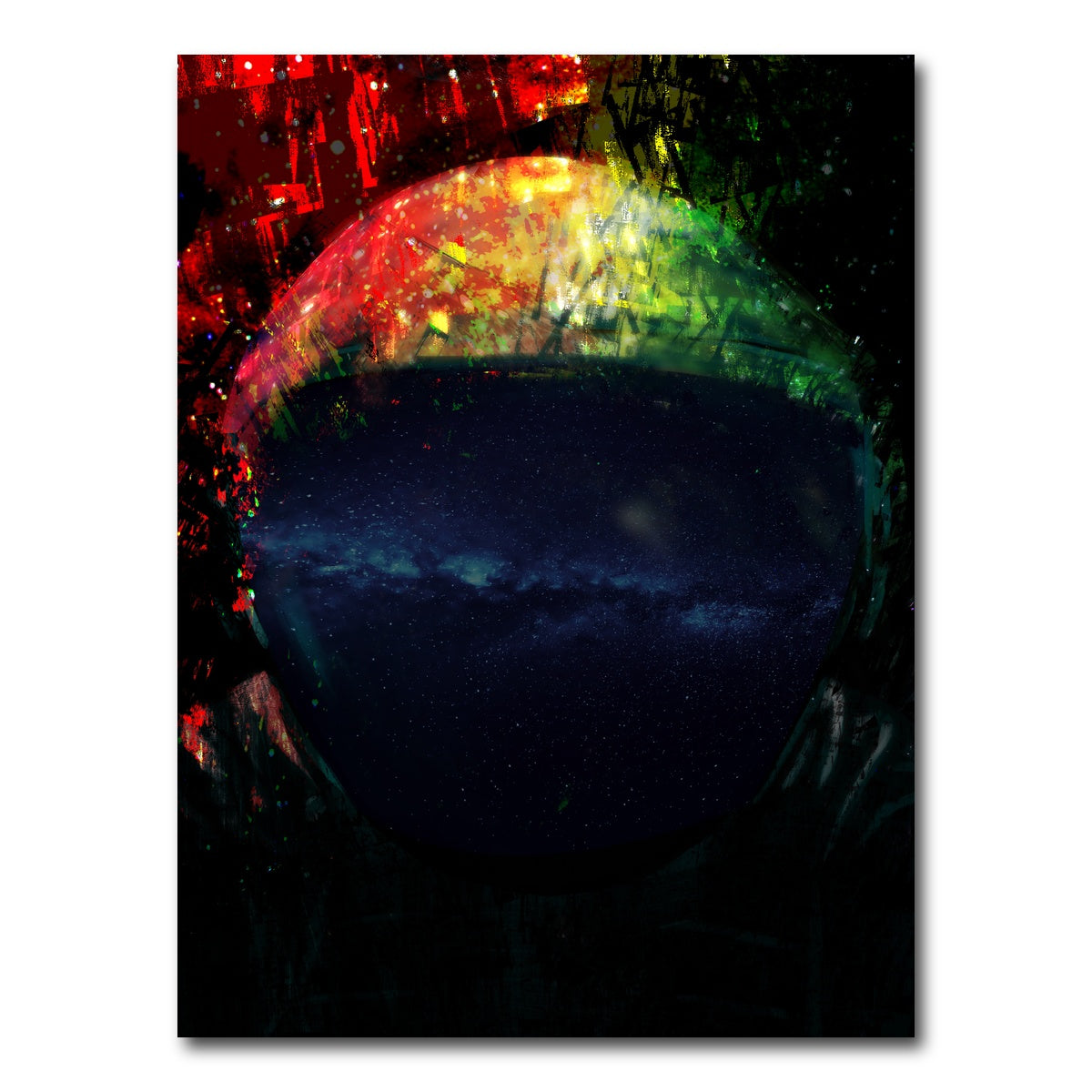 AUTO-MOCKUP WHITE | Galaxy Glow 4 | 1 Piece | Gallery Wrap Canvas | group=3x4