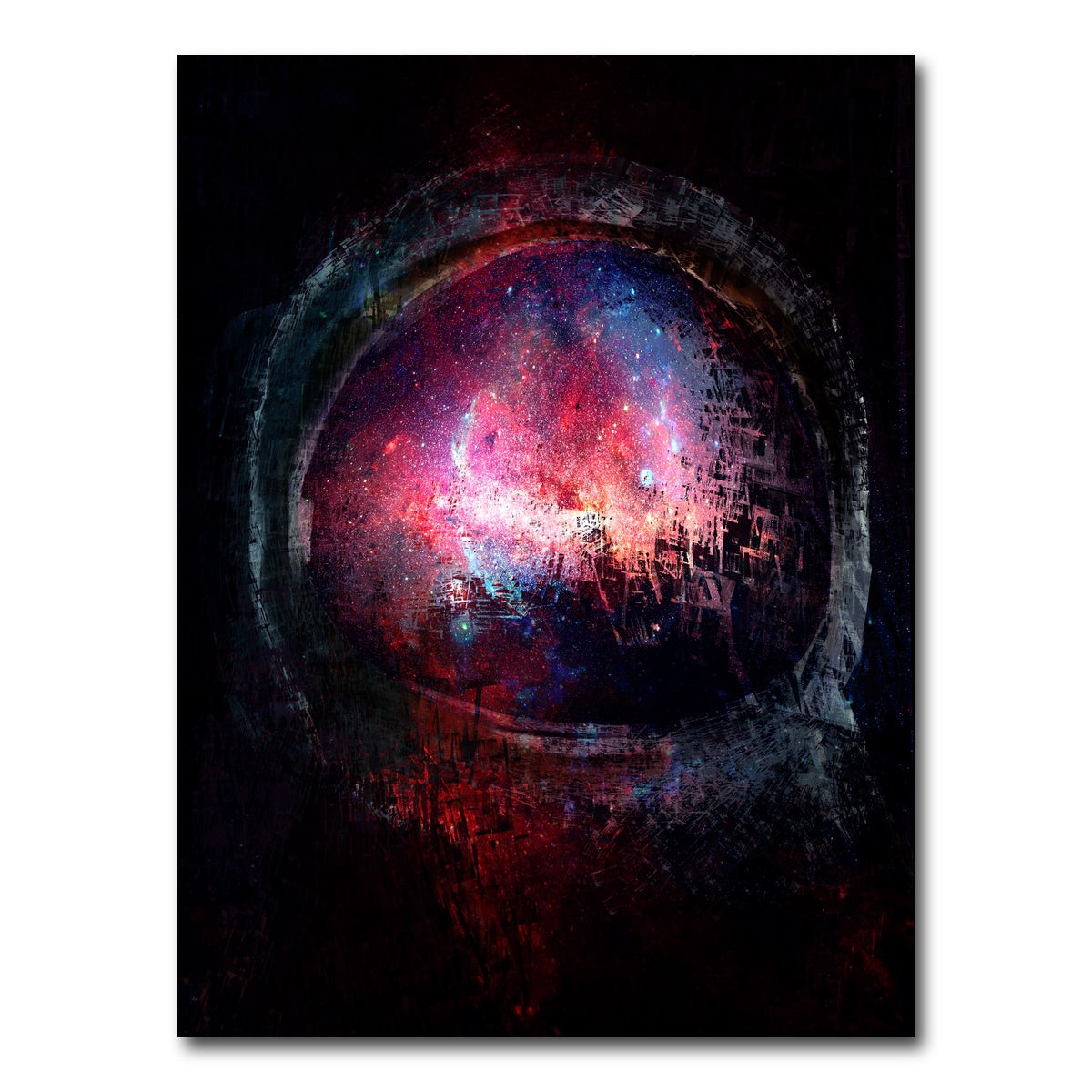 AUTO-MOCKUP WHITE | Galaxy Glow 5 | 1 Piece | Gallery Wrap Canvas | group=3x4