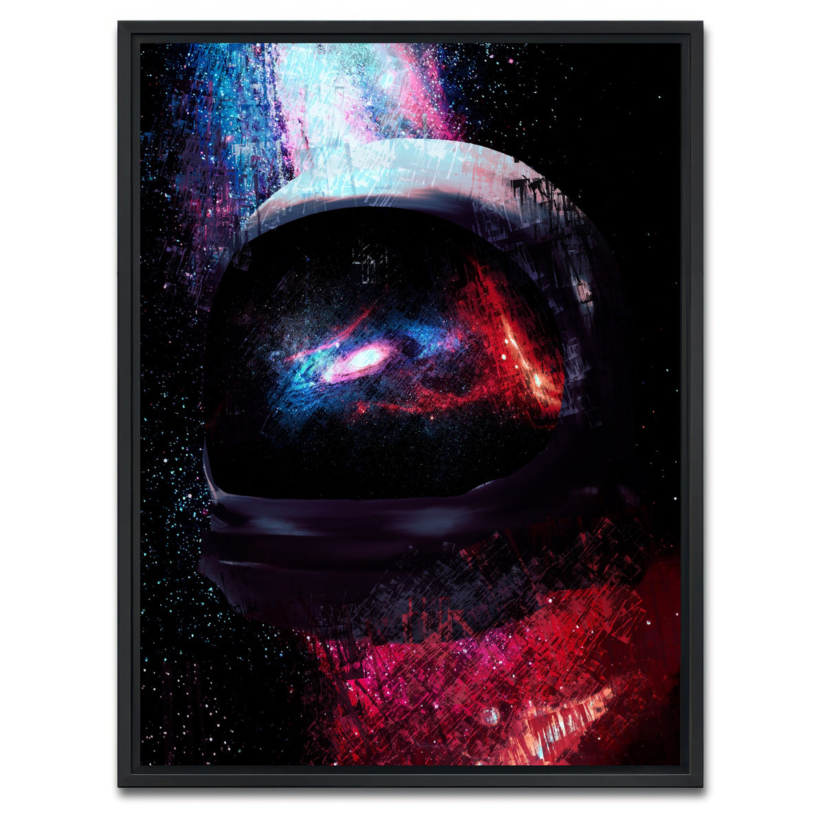 AUTO-MOCKUP WHITE | Galaxy Glow 6 | 1 Piece | Black Framed Canvas | group=3x4