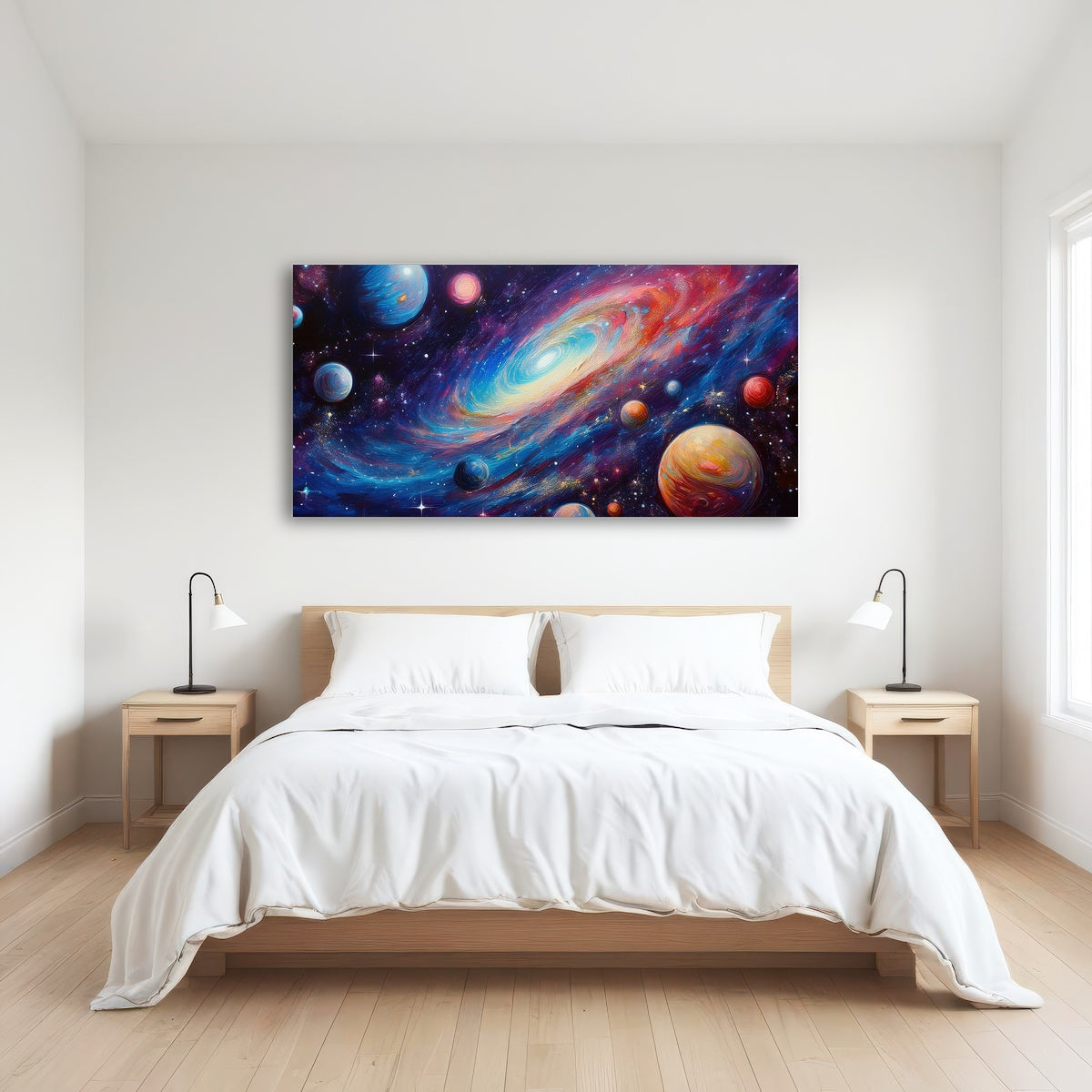 AUTO-MOCKUP ROOM | Galaxy Painting
