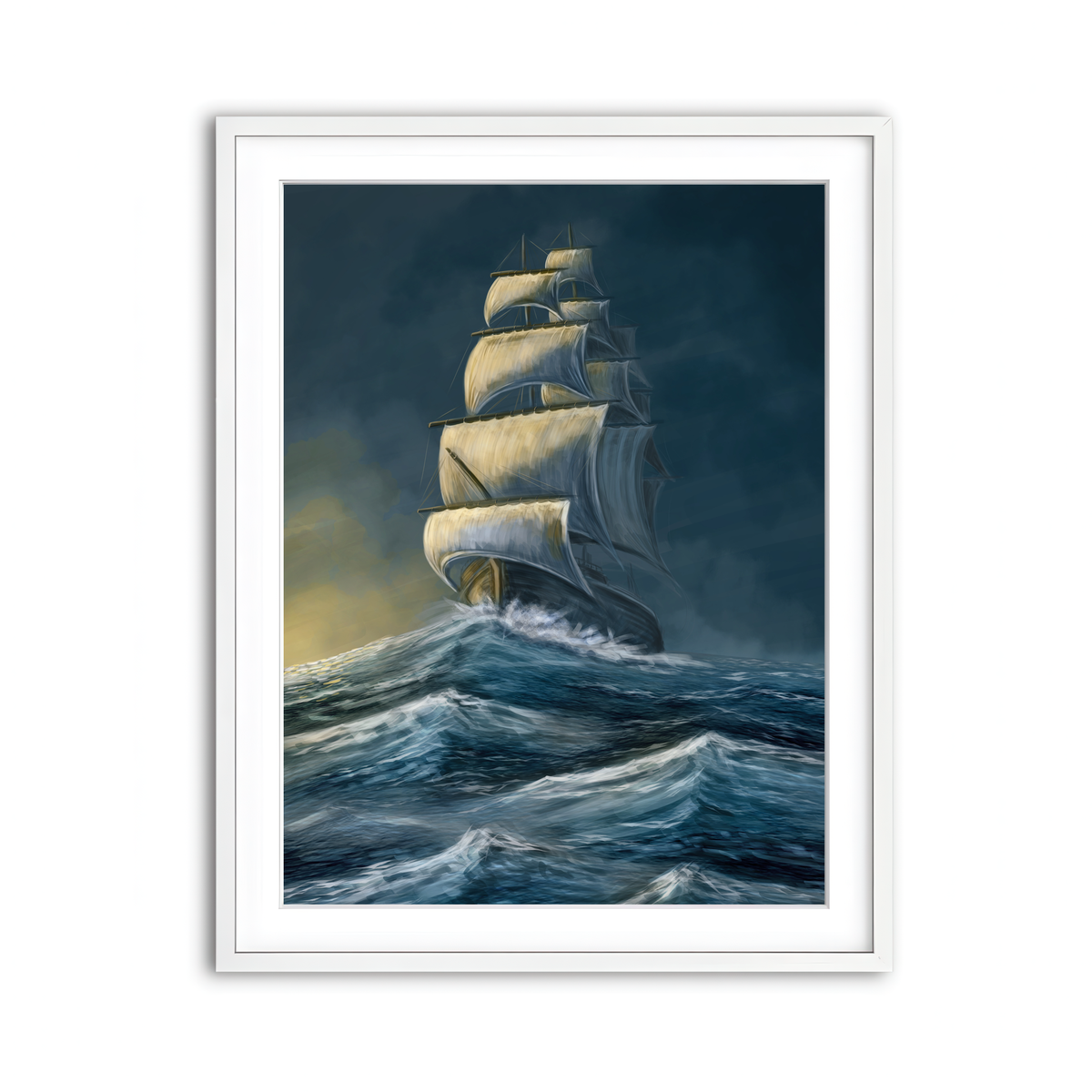 Framed Print 3x4 White