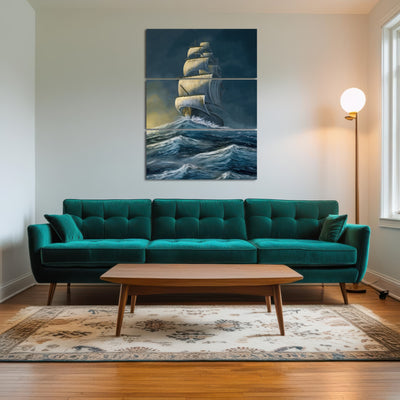 AUTO-MOCKUP ROOM | Galleon under the dark sky